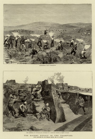 La reciente revuelta en el Transvaal de Charles Edwin Fripp